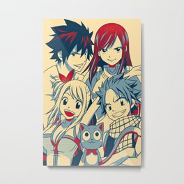 Natsu - Fairy Tail Metal Print | Juvia, The, Painting, Marvell, Fairy Tail, Anime, Heartfilia, Lockser, Mirajane, Natsu 