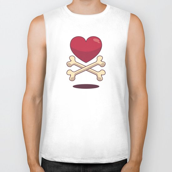 bone up on love Biker Tank