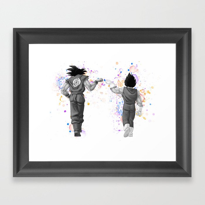 Kakarotto Goku Vegeta Dragon Ball Framed Art Print By Maxiposters