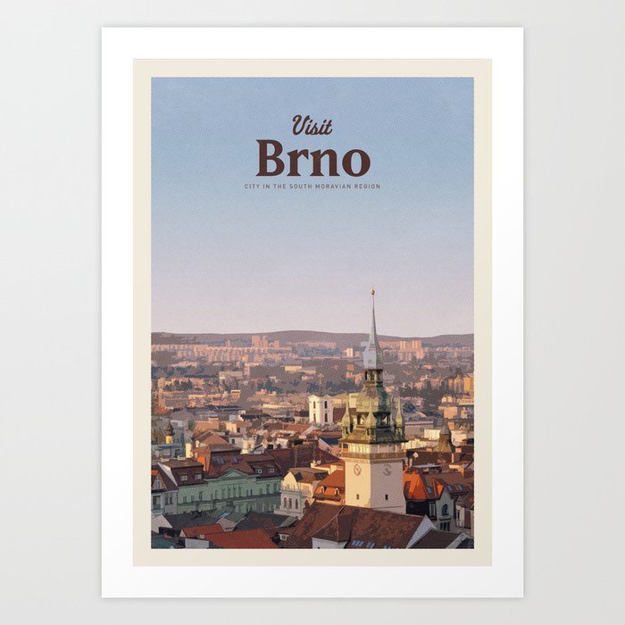 Visit Brno Art Print