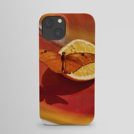 Orange Butterfly iPhone Case