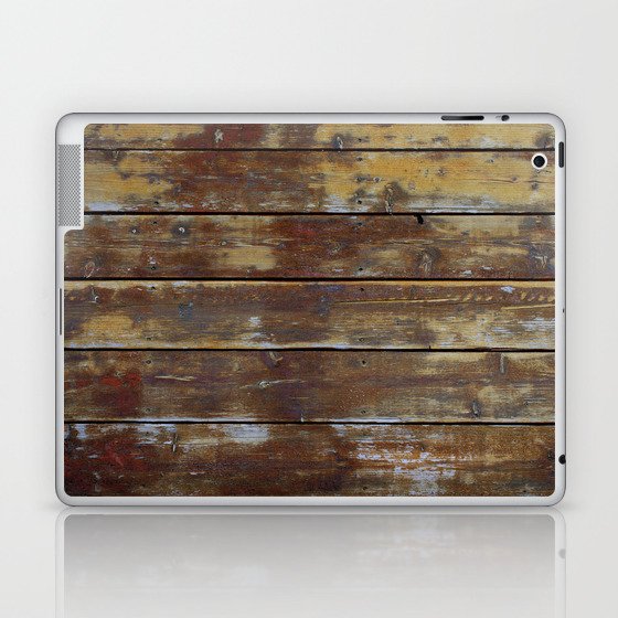 Weathered Western Wyoming Wood Laptop & iPad Skin