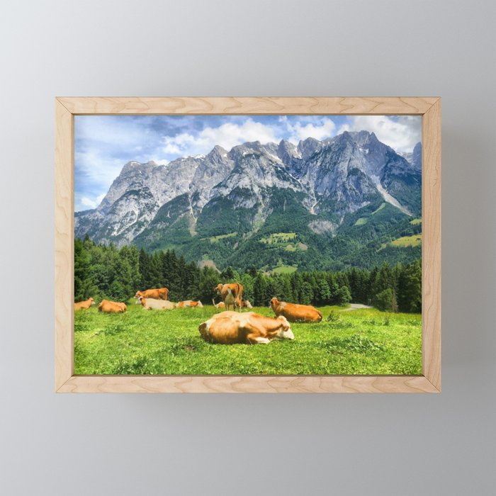 Werfen Picnic Meadow Framed Mini Art Print