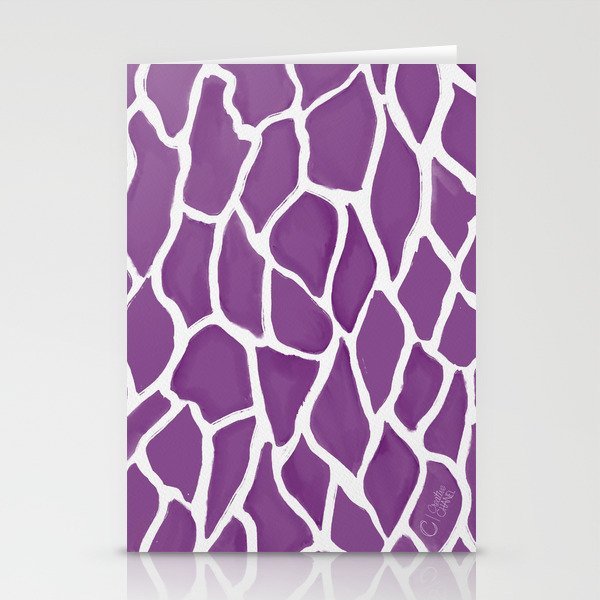 Bark Texture Purple Stationery Cards