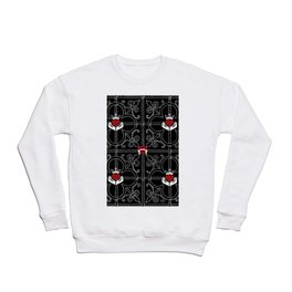 Buffy Inspired Gothic Tile Heart and Lips Crewneck Sweatshirt