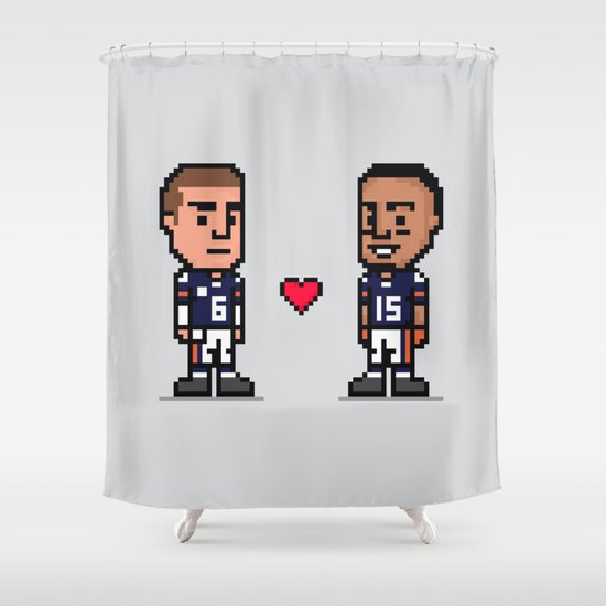 8-Bit: Bromance Shower Curtain