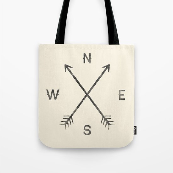 Compass (Natural) Tote Bag