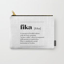 Fika swedish coffe break tradition Carry-All Pouch