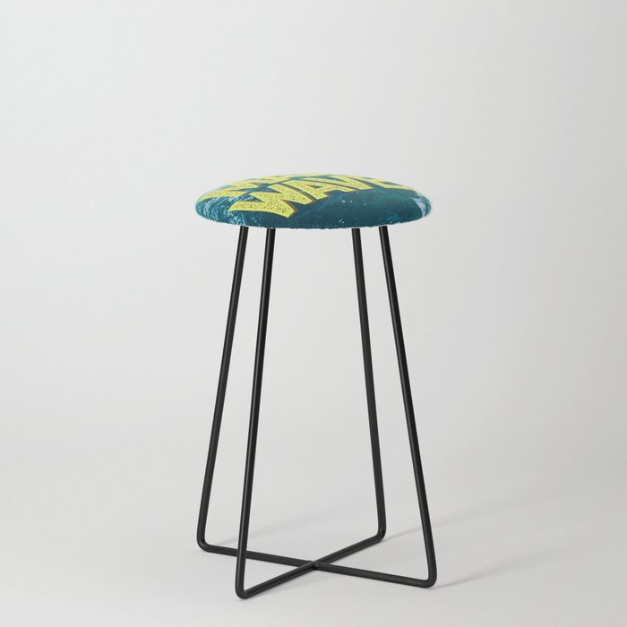Make Waves | Pacific Ocean Counter Stool