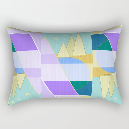 Abstraction in purple and blue colors . Rectangular Pillow