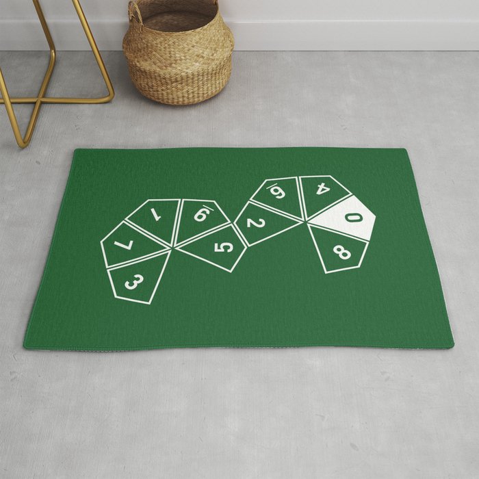 Unrolled D10 Rug