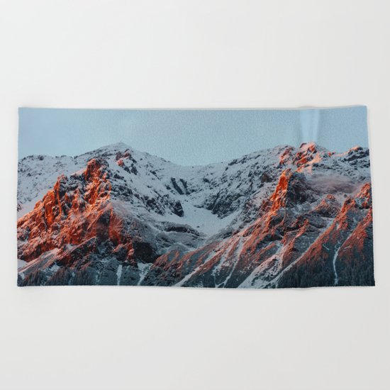 Burnt Mountains Beach Towel