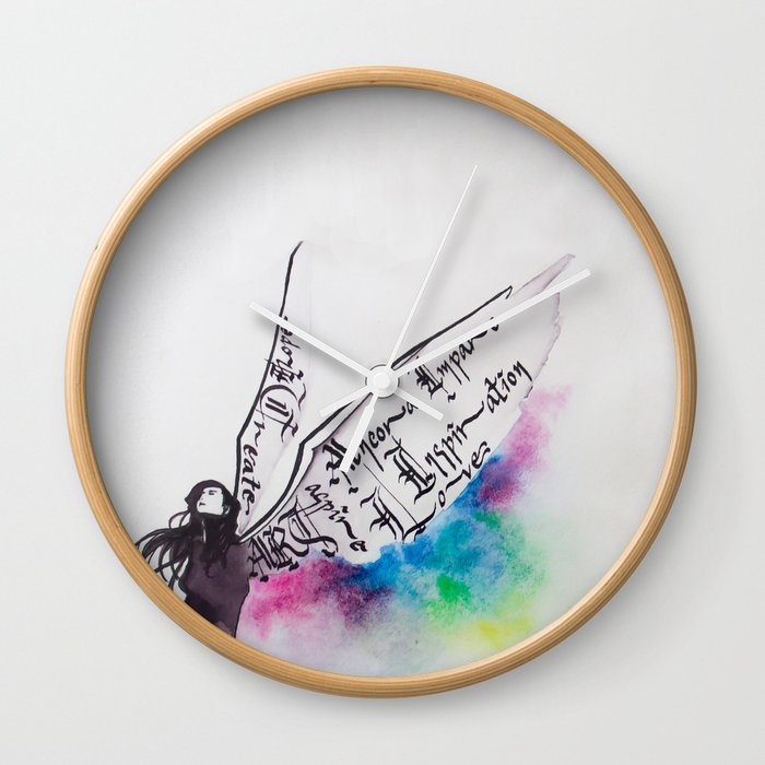 Wings of Dreams Wall Clock