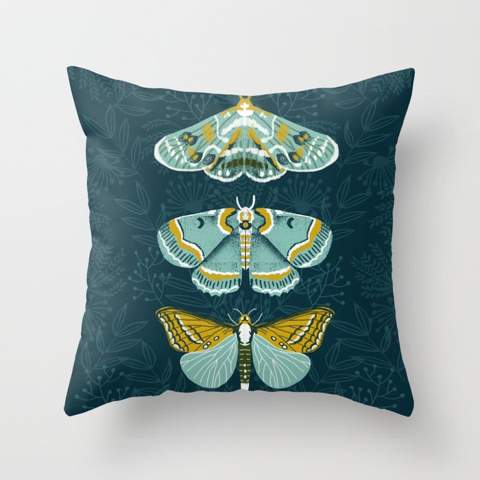 Lepidoptery No. 8 by Andrea Lauren  Throw Pillow