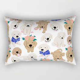 Golden Retriever puppy Rectangular Pillow