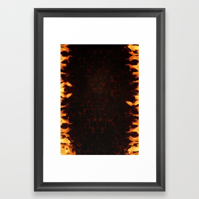 Fire Framed Art Print