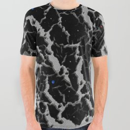 Cracked Space Lava - Silver All Over Graphic Tee