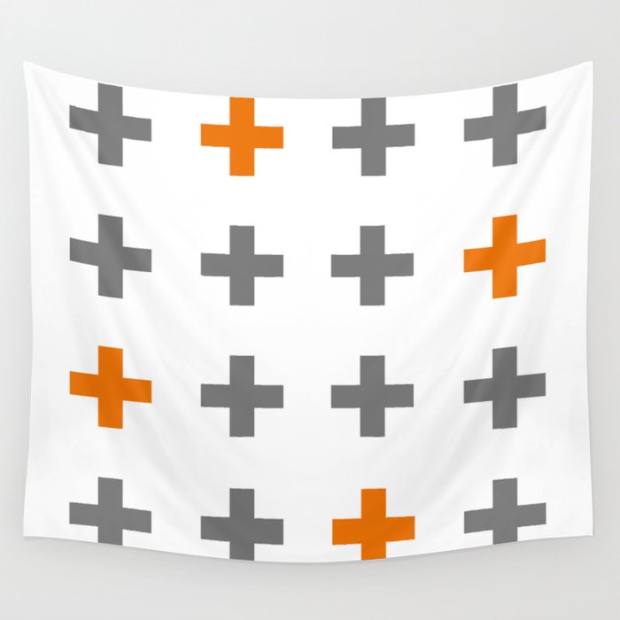 Swiss cross / plus sign Wall Tapestry