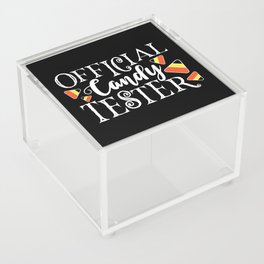 Official Candy Tester Cute Halloween Funny Acrylic Box