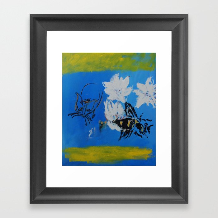 Chipper and the Bee Framed Art Print