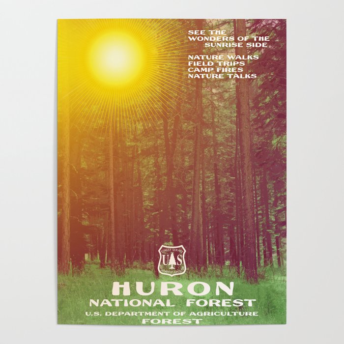 Huron National Forest Poster