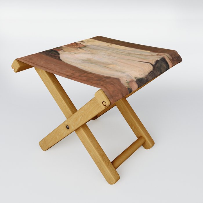 Toulouse-Lautrec - A Montrouge, Rosa La Rouge Folding Stool