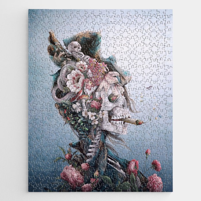 Floral Skull II Jigsaw Puzzle