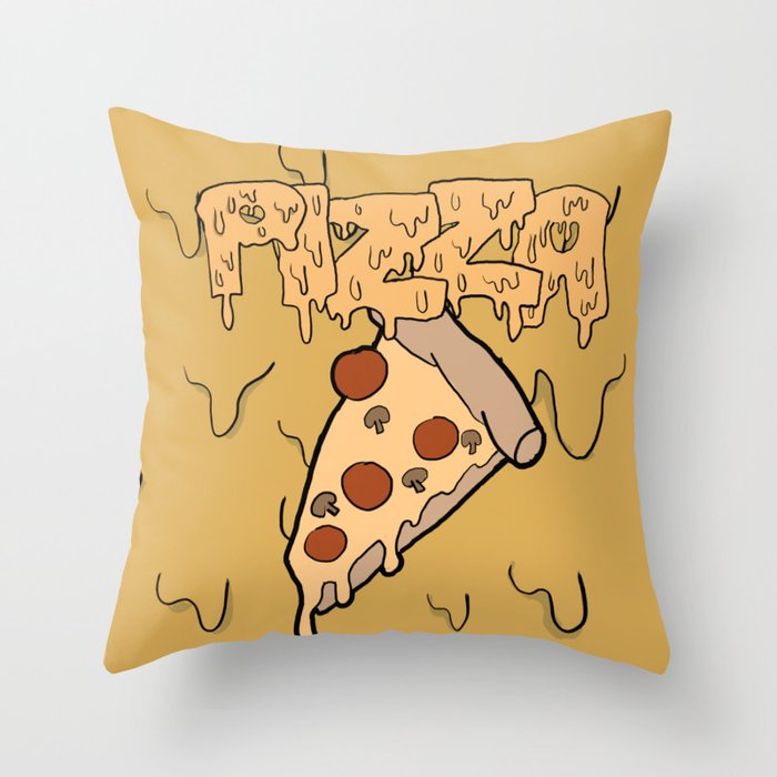 Cheese Lover's Pizza Delight Throw Pillow