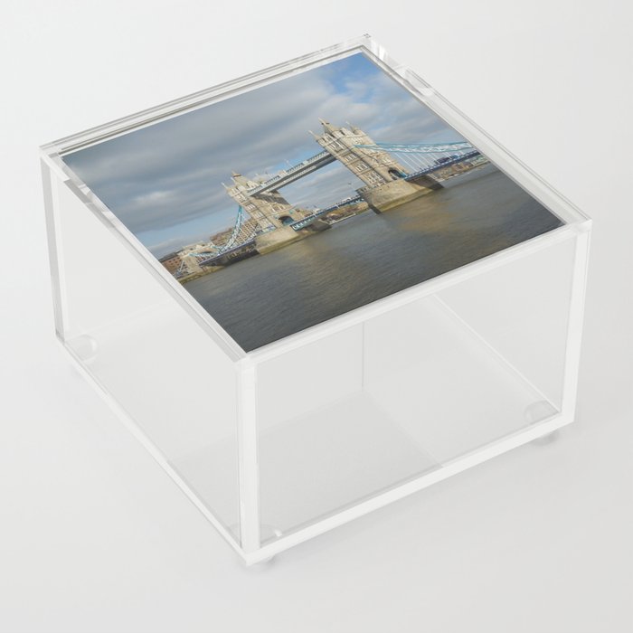 Great Britain Photography - Tower Bridge In The Center Of London Acrylic Box