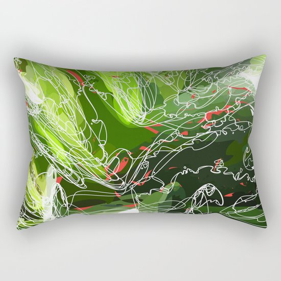 green explosion Rectangular Pillow