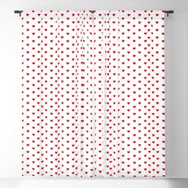 Small Red heart pattern Blackout Curtain