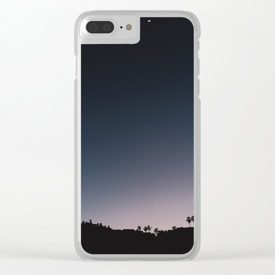 Mexico Moon V Clear iPhone Case