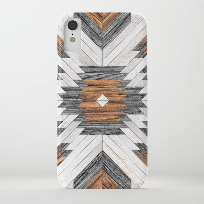 Urban Tribal Pattern No.8 - Aztec - Wood iPhone Case