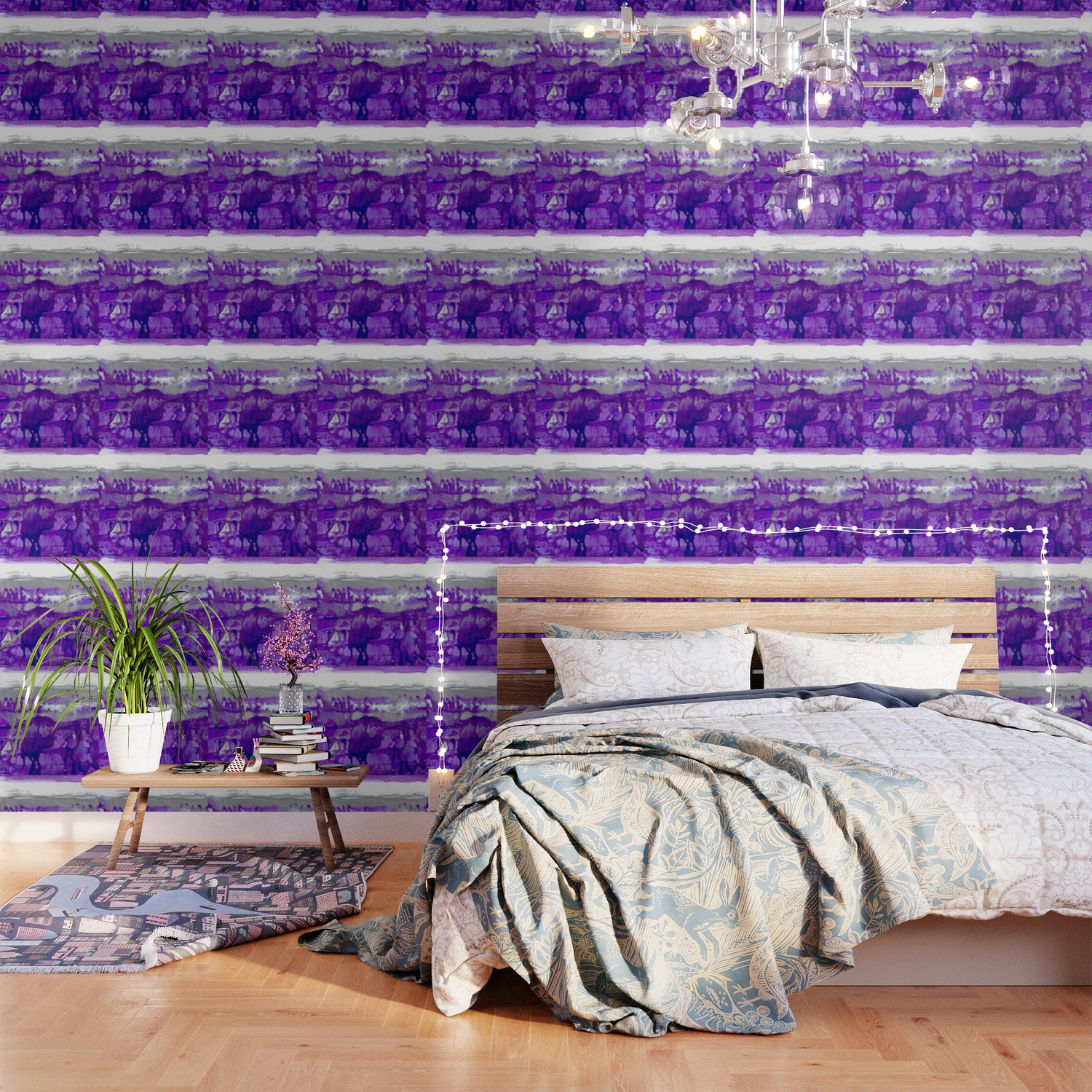 purple silver wallpaper