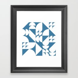 Geometrical modern classic shapes composition 18 Framed Art Print