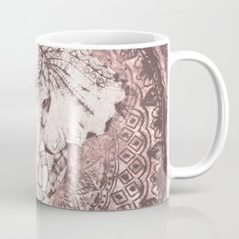 Bohemian, Elephant, Mandala, Blush, Moon Coffee Mug