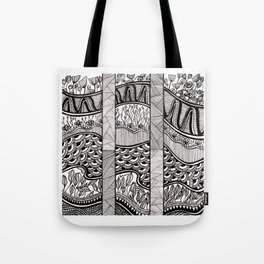 Flow of life zentangle art Tote Bag