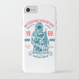 Outer space Adventure - Born to be an astronaut iPhone Case