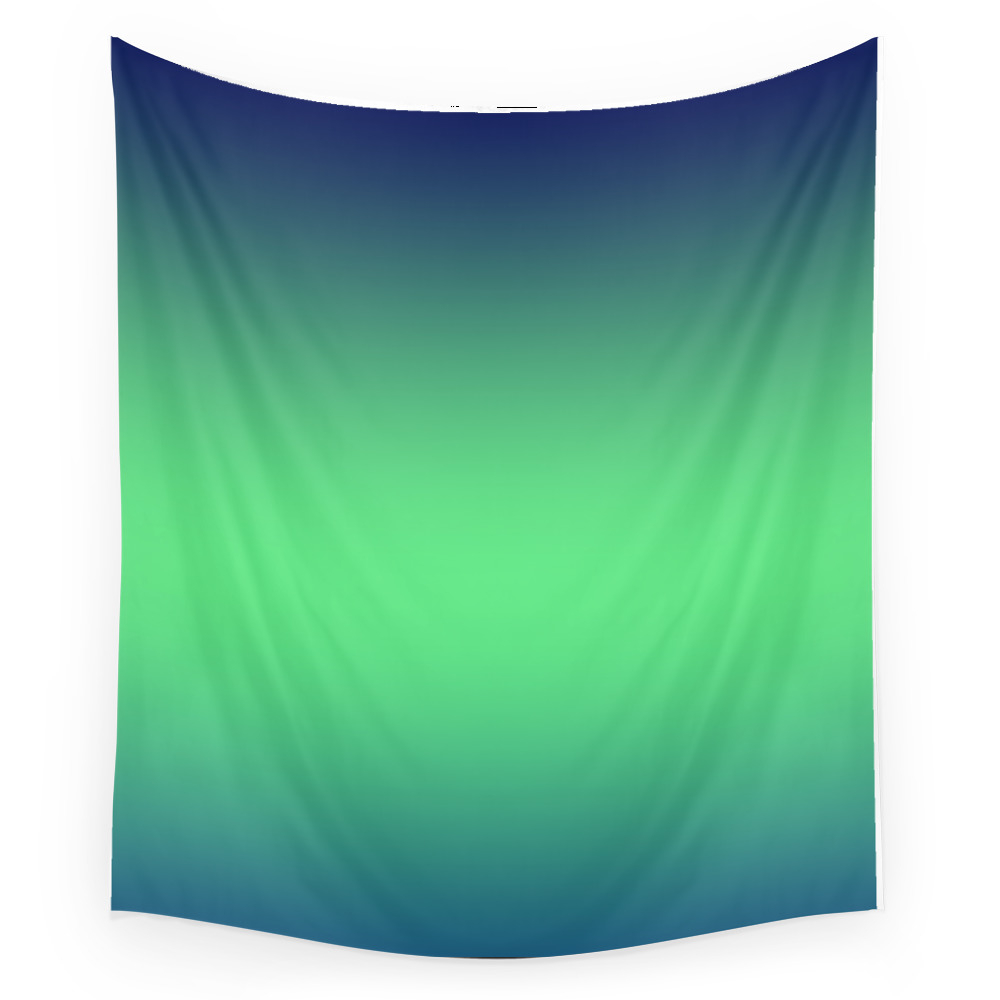 Blue, Green Gradient. Ombre. Wall Tapestry by luciena