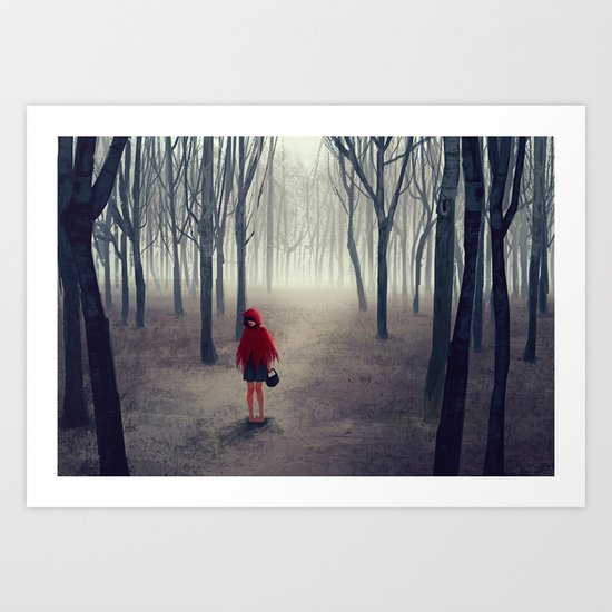 Away from light Art Print
