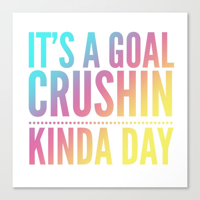It's A Goal | Colorful Abstract Art Canvas Print