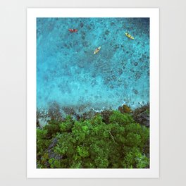 Tropical Vibes | Green Lagoon Philippines  Art Print