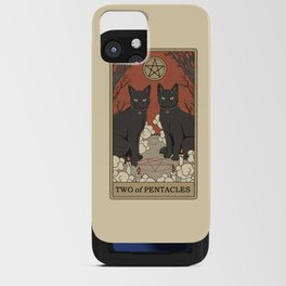 Two of Pentacles iPhone Card Case