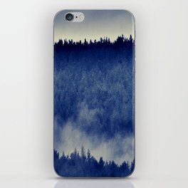 Misty Pine Forest Drama in the Scottish Highlands iPhone Skin