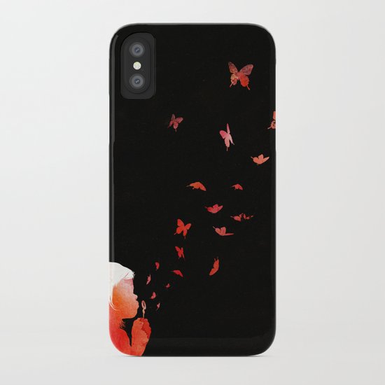 Blowing butterflies iPhone Case