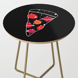 Space Pizza (black) Side Table