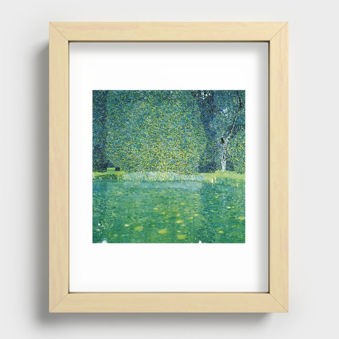 Gustav Klimt , Pond of Schloss Kammer on Attersee Recessed Framed Print