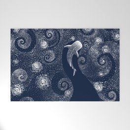 Star eater in Van Gogh style Welcome Mat