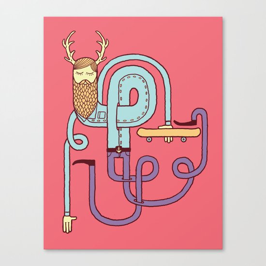 Go Skateboarding Canvas Print