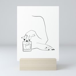 Whiskey Woman Mini Art Print